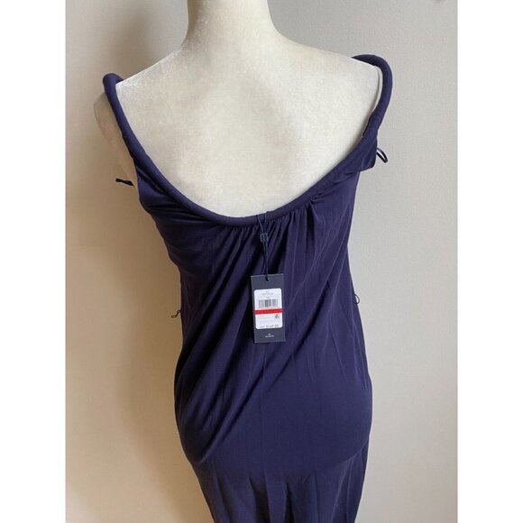 Tommy Hilfiger BNWT womens blue long maxi dress NEW sz xsmall - Picture 4 of 7